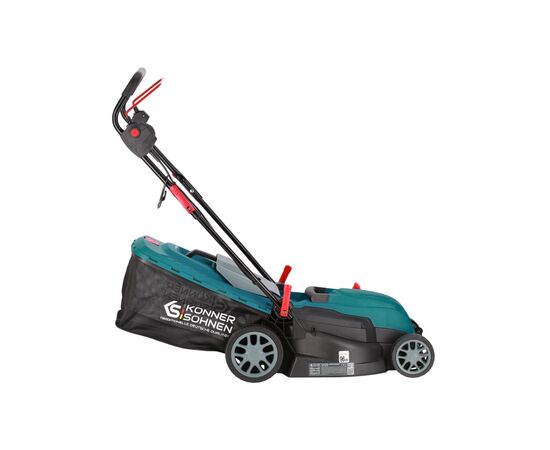 Газонокосарка Konner&Sohnen KS 38LM 1400Вт 38см 25-75мм 230 - 240В 40л 3250об/хв (KS38LM), зображення 5 Газонокосарка Konner&Sohnen KS 38LM 1400Вт 38см 25-75мм 230 - 240В 40л 3250об/хв (KS38LM), зображення 5