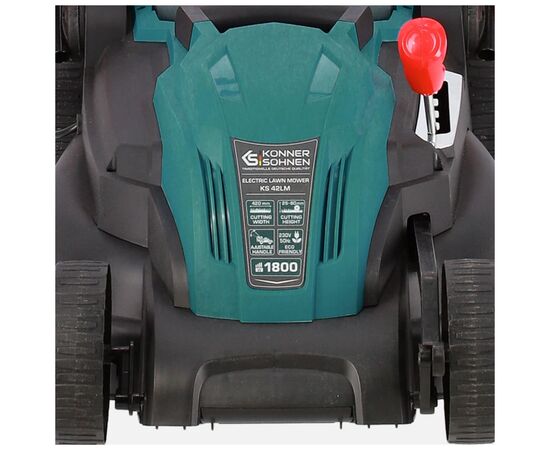 Газонокосарка Konner&Sohnen KS 42LM 1800Вт 42см 25-80мм 230 - 240В 40л 3250об/хв (KS42LM), зображення 9 Газонокосарка Konner&Sohnen KS 42LM 1800Вт 42см 25-80мм 230 - 240В 40л 3250об/хв (KS42LM), зображення 9