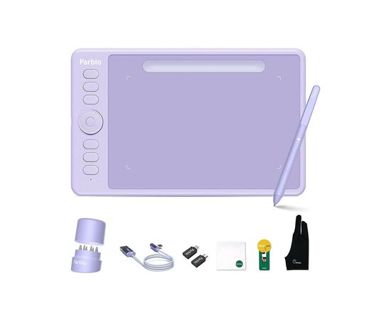 Графический планшет Parblo Intangbo S Violet (INTANGBOSP), изображение 2 Графический планшет Parblo Intangbo S Violet (INTANGBOSP), изображение 2