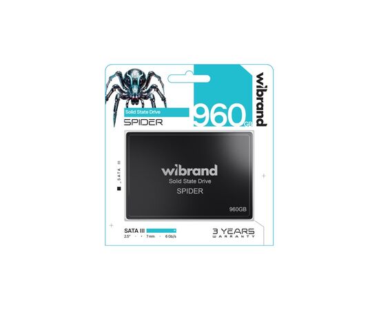 Накопитель SSD 2.5" 960GB Spider Wibrand (WI2.5SSD/SP960GBST), изображение 2 Накопитель SSD 2.5" 960GB Spider Wibrand (WI2.5SSD/SP960GBST), изображение 2