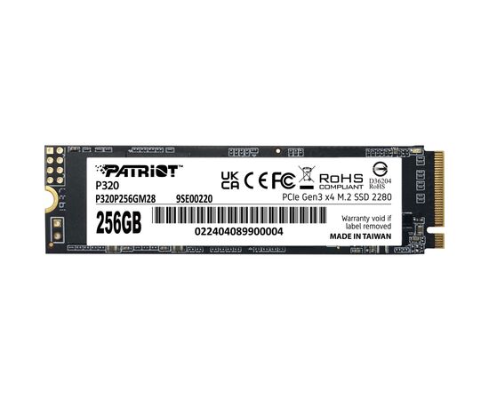 Накопитель SSD M.2 2280 256GB Patriot (P320P256GM28)