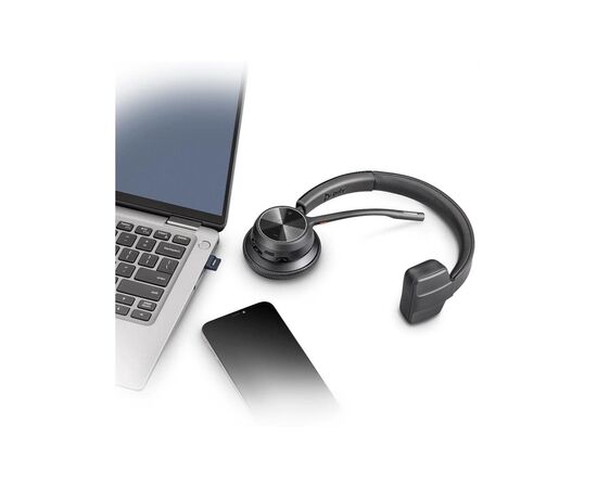 Наушники Poly Voyager 4310-M USB-A/Bluetooth з адаптером BT700 Black (77Y91AA), изображение 4 Наушники Poly Voyager 4310-M USB-A/Bluetooth з адаптером BT700 Black (77Y91AA), изображение 4