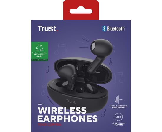 Навушники Trust Yavi Earphones Black (25298), зображення 7 Навушники Trust Yavi Earphones Black (25298), зображення 7
