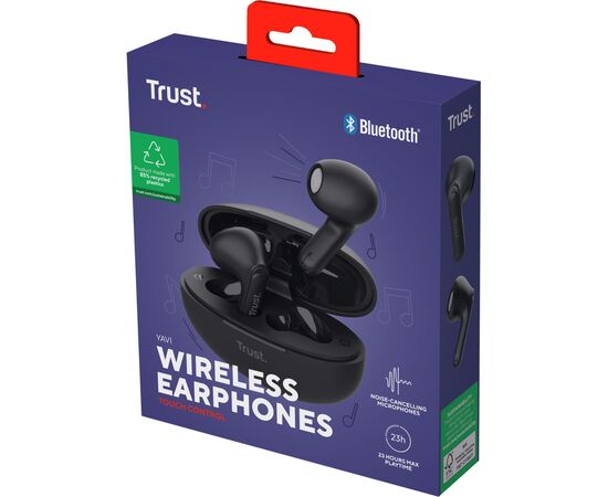 Навушники Trust Yavi Earphones Black (25298), зображення 8 Навушники Trust Yavi Earphones Black (25298), зображення 8