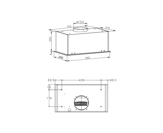 Вытяжка кухонная Hansa OMP6553BGH, изображение 5 Вытяжка кухонная Hansa OMP6553BGH, изображение 5