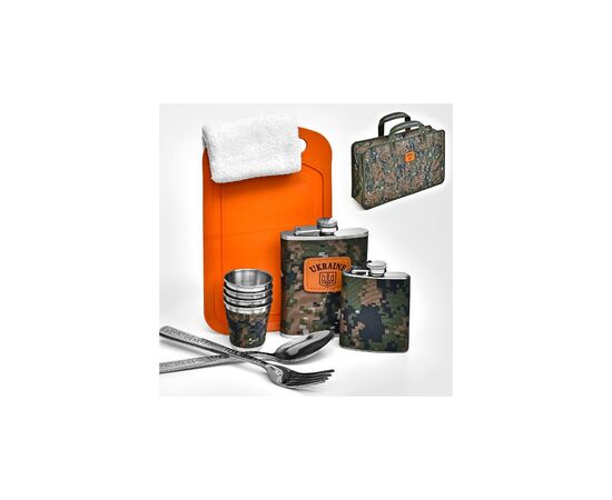 Набір для пікніка Stenson для мисливця/рибалки "Ukraine" 12пр/наб у камуфляжному кейсі (R31004), зображення 2 Набір для пікніка Stenson для мисливця/рибалки "Ukraine" 12пр/наб у камуфляжному кейсі (R31004), зображення 2