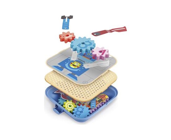 Игровой набор Hape Увлекательные шестерни (E1065), изображение 5 Игровой набор Hape Увлекательные шестерни (E1065), изображение 5