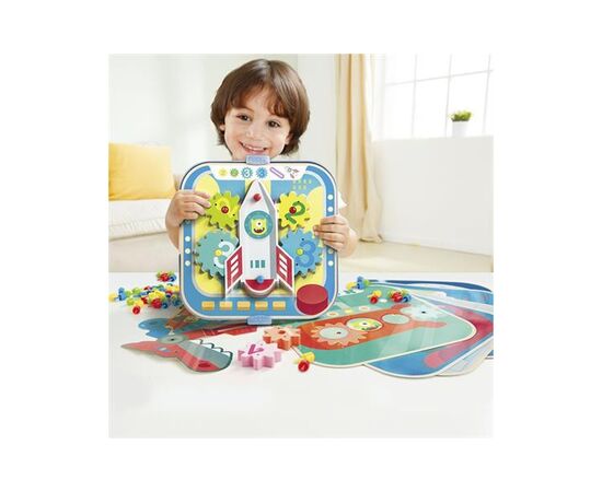 Игровой набор Hape Увлекательные шестерни (E1065), изображение 9 Игровой набор Hape Увлекательные шестерни (E1065), изображение 9