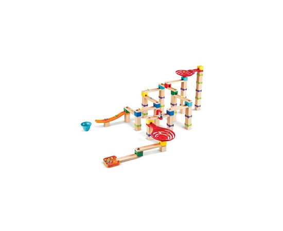 Конструктор Hape лабиринт Marble Run Трюки и повороты 129 элементов (E1100), изображение 2 Конструктор Hape лабиринт Marble Run Трюки и повороты 129 элементов (E1100), изображение 2
