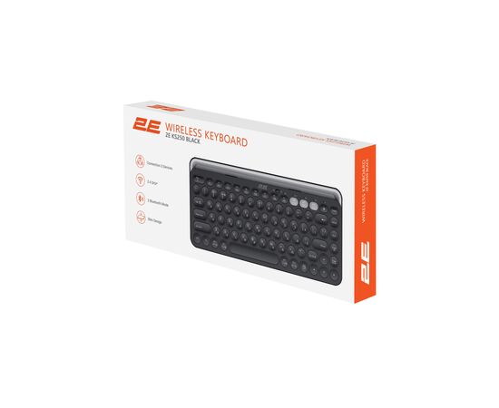 Клавиатура 2E KS250 Wireless USB/Bluetooth UA Black (2E-KS250WBK_UA), изображение 11 Клавиатура 2E KS250 Wireless USB/Bluetooth UA Black (2E-KS250WBK_UA), изображение 11