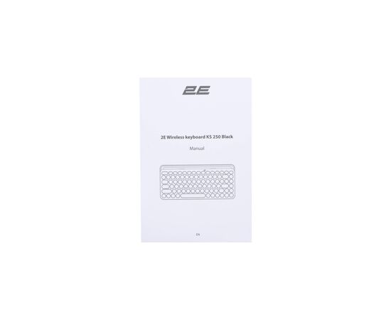 Клавиатура 2E KS250 Wireless USB/Bluetooth UA Black (2E-KS250WBK_UA), изображение 4 Клавиатура 2E KS250 Wireless USB/Bluetooth UA Black (2E-KS250WBK_UA), изображение 4