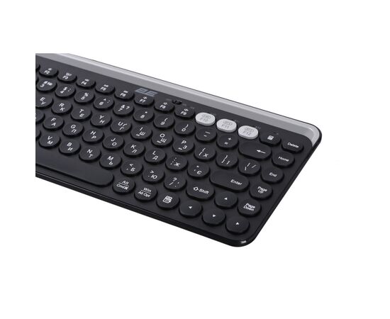 Клавиатура 2E KS250 Wireless USB/Bluetooth UA Black (2E-KS250WBK_UA), изображение 8 Клавиатура 2E KS250 Wireless USB/Bluetooth UA Black (2E-KS250WBK_UA), изображение 8
