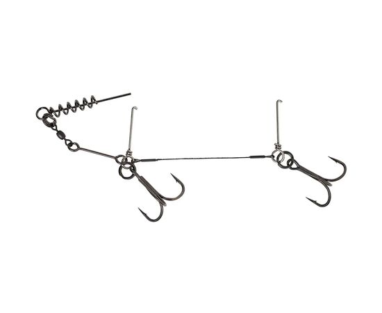 Оснастка Savage Gear 1x7 TI Corkscrew Stinger 2x2/0 23kg (1 шт/уп.) (1854.08.83)