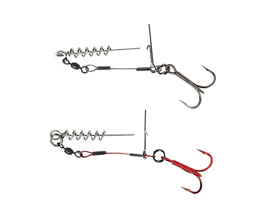 Оснастка Savage Gear Carbon49 Corkscrew Stinger 1/0 23kg (2 шт/уп.) (1854.09.70)
