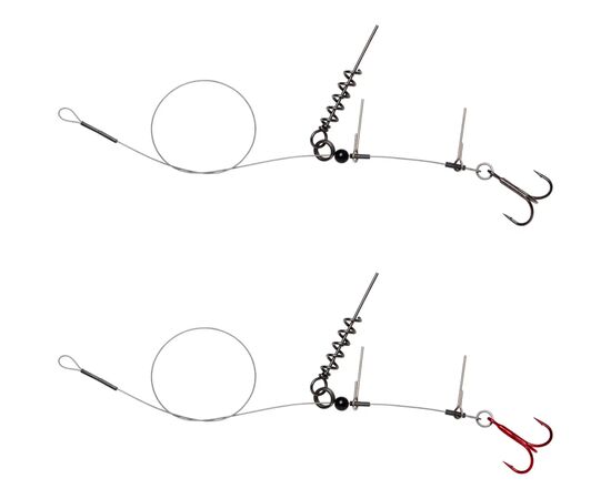Оснастка Savage Gear Linethru Corkscrew Rig 2 30cm 22kg (2 шт/уп.) (1854.12.95)