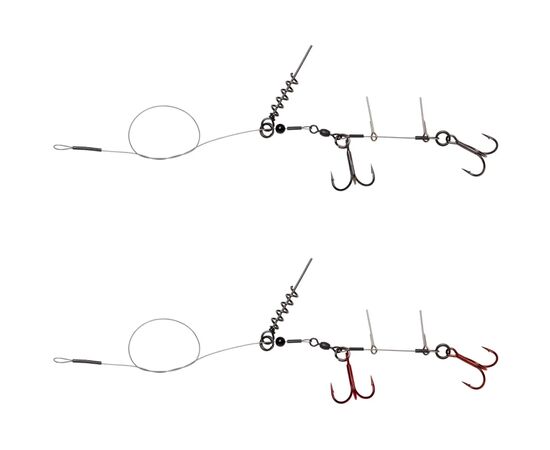 Оснащення Savage Gear Linethru Corkscrew Rig 2x1/0 45cm 31kg (2 шт/уп.) (1854.12.96)