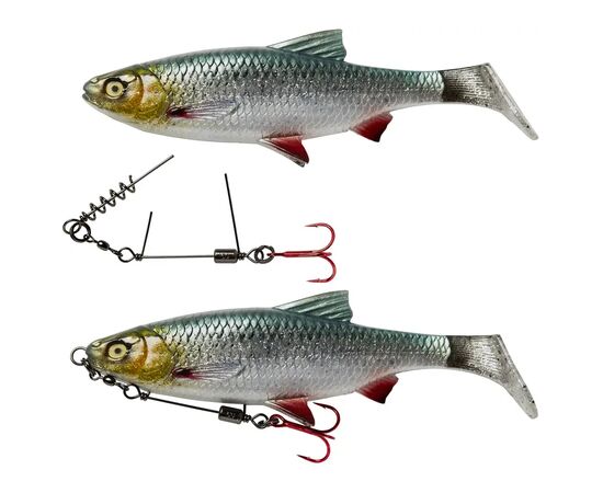 Оснастка Savage Gear SS Corkscrew Stinger 3G 1X 1/0 35kg Red + BN (2 шт/уп) (1854.17.86), изображение 2