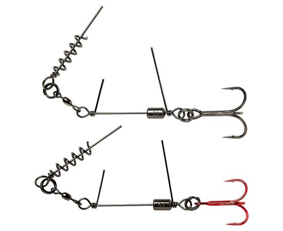 Оснастка Savage Gear SS Corkscrew Stinger 3G 1X 1/0 35kg Red + BN (2 шт/уп) (1854.17.86)