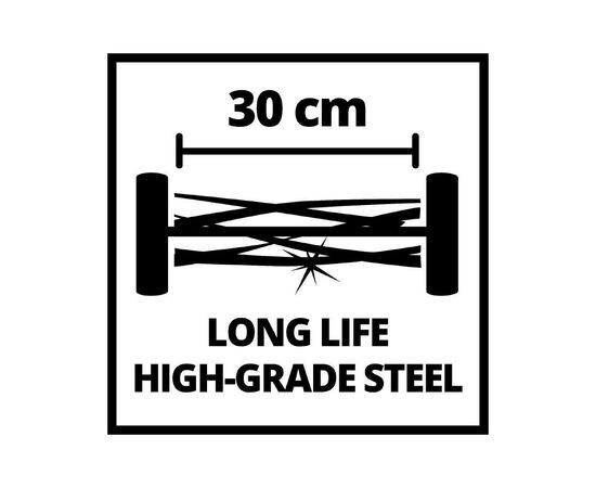 Газонокосилка Einhell GC-HM 300 механическая, 30см 13-37мм 16л 6.5кг (3414114), изображение 6 Газонокосилка Einhell GC-HM 300 механическая, 30см 13-37мм 16л 6.5кг (3414114), изображение 6