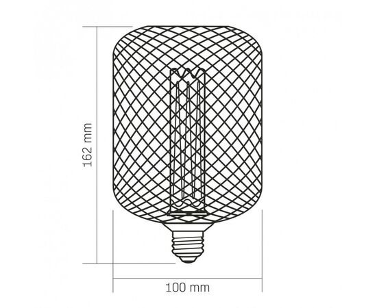 Лампочка Videx Filament 4W E27 1800K White Chainmail style (VL-DWMC100162), изображение 3 Лампочка Videx Filament 4W E27 1800K White Chainmail style (VL-DWMC100162), изображение 3