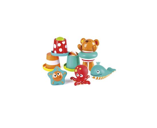 Игрушка для ванной Hape Мои первые игрушки для ванной 7 в 1 (E0220), изображение 3