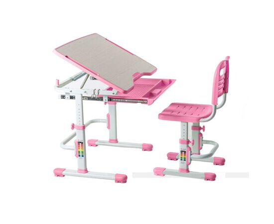 Парта зі стільцем FunDesk Vivo Pink (221895), зображення 2 Парта зі стільцем FunDesk Vivo Pink (221895), зображення 2