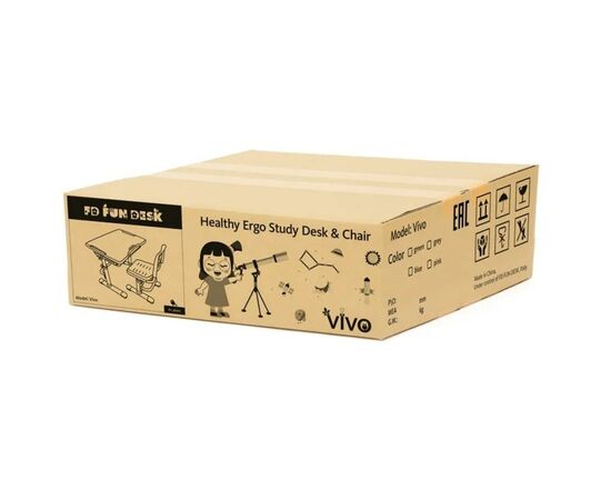 Парта зі стільцем FunDesk Vivo Pink (221895), зображення 5 Парта зі стільцем FunDesk Vivo Pink (221895), зображення 5