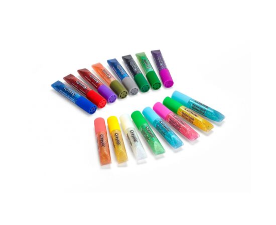 Набор для творчества Crayola Washable клей с блесками 16 шт (256362.024), изображение 2 Набор для творчества Crayola Washable клей с блесками 16 шт (256362.024), изображение 2