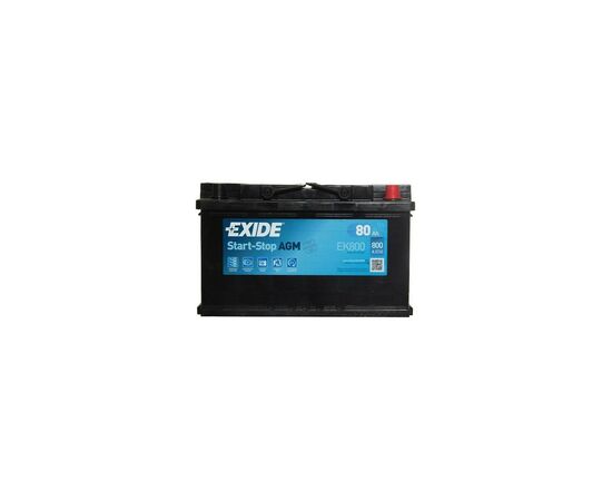 Акумулятор автомобільний EXIDE START-STOP AGM 80A (EK800)