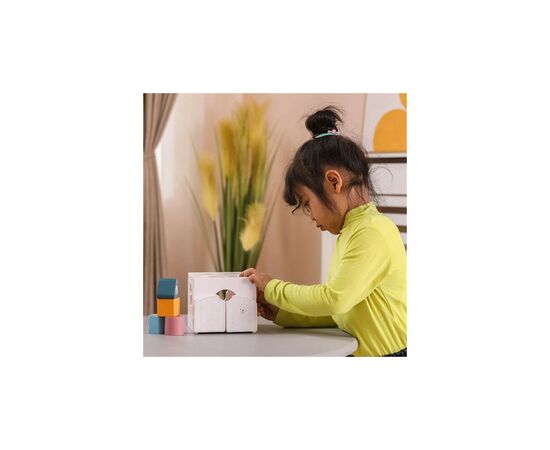 Развивающая игрушка Viga Toys деревянный сортер с погремушками PolarB Домик для зверюшек (44052), изображение 5 Развивающая игрушка Viga Toys деревянный сортер с погремушками PolarB Домик для зверюшек (44052), изображение 5