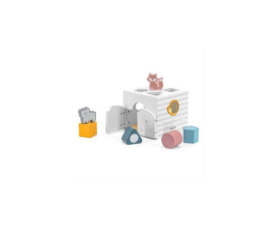 Развивающая игрушка Viga Toys деревянный сортер с погремушками PolarB Домик для зверюшек (44052)