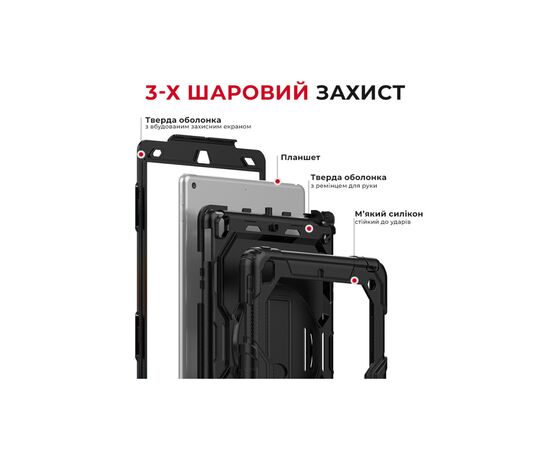 Чехол для планшета AirOn Premium iPad 10.2" 2019/2020/2021 7/8/9th Gen / Air 3 Black (4822352781118), изображение 4 Чехол для планшета AirOn Premium iPad 10.2" 2019/2020/2021 7/8/9th Gen / Air 3 Black (4822352781118), изображение 4