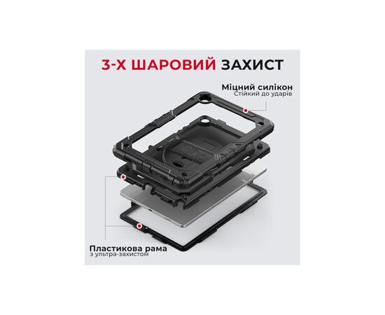 Чехол для планшета AirOn Premium Samsung Galaxy Tab A9 Plus 11'' 2023 Black (4822352781121), изображение 3 Чехол для планшета AirOn Premium Samsung Galaxy Tab A9 Plus 11'' 2023 Black (4822352781121), изображение 3