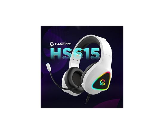 Наушники GamePro HS615 RGB White (HS615), изображение 7 Наушники GamePro HS615 RGB White (HS615), изображение 7