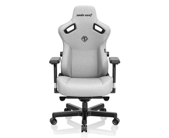 Кресло игровое Anda Seat Kaiser 3 Fabric Size L Grey (AD12YDC-L-01-G-PV/F), изображение 2 Кресло игровое Anda Seat Kaiser 3 Fabric Size L Grey (AD12YDC-L-01-G-PV/F), изображение 2