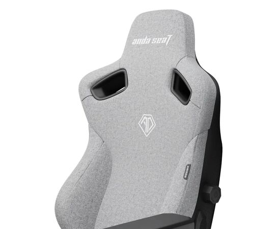 Кресло игровое Anda Seat Kaiser 3 Fabric Size L Grey (AD12YDC-L-01-G-PV/F), изображение 5 Кресло игровое Anda Seat Kaiser 3 Fabric Size L Grey (AD12YDC-L-01-G-PV/F), изображение 5