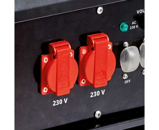 Генератор Einhell TC-PG 55/E5, 230V/380V (1/3 фазы), 3.6/5.5kW, электростарт, AVR, 83кг (4152562), изображение 4 Генератор Einhell TC-PG 55/E5, 230V/380V (1/3 фазы), 3.6/5.5kW, электростарт, AVR, 83кг (4152562), изображение 4
