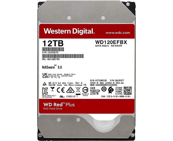 Жесткий диск 3.5" 12TB WD (# WD120EFBX #), изображение 3 Жесткий диск 3.5" 12TB WD (# WD120EFBX #), изображение 3