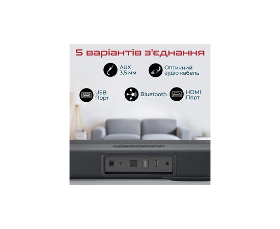 Акустическая система Promate CastBar-120 Black (castbar-120.black), изображение 5 Акустическая система Promate CastBar-120 Black (castbar-120.black), изображение 5