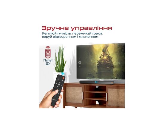 Акустическая система Promate StreamBar-60 Black (streambar-60.black), изображение 8 Акустическая система Promate StreamBar-60 Black (streambar-60.black), изображение 8