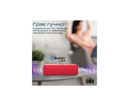 Акустическая система Promate Capsule-2 Red (capsule-2.red), изображение 3 Акустическая система Promate Capsule-2 Red (capsule-2.red), изображение 3