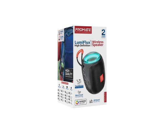 Акустическая система Promate Capsule-3 Black (capsule-3.black), изображение 2 Акустическая система Promate Capsule-3 Black (capsule-3.black), изображение 2