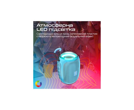 Акустическая система Promate Capsule-3 Blue (capsule-3.blue), изображение 4 Акустическая система Promate Capsule-3 Blue (capsule-3.blue), изображение 4