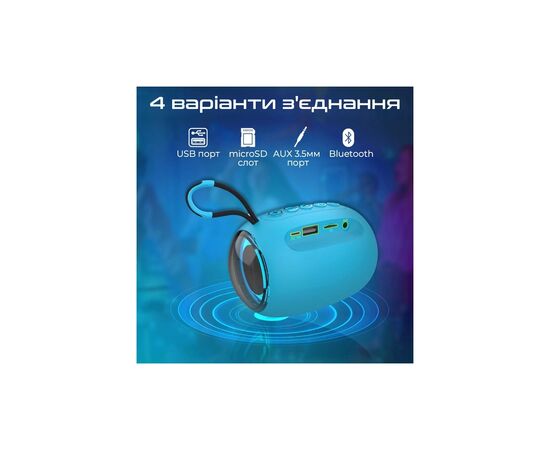 Акустическая система Promate Capsule-3 Blue (capsule-3.blue), изображение 6 Акустическая система Promate Capsule-3 Blue (capsule-3.blue), изображение 6