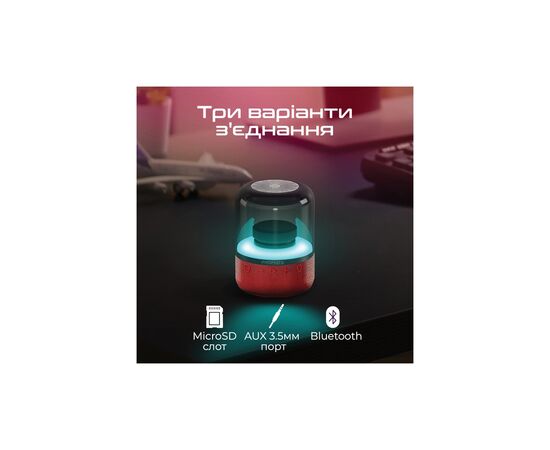 Акустическая система Promate Glitz Red (glitz.red), изображение 7 Акустическая система Promate Glitz Red (glitz.red), изображение 7