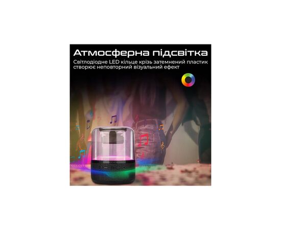 Акустическая система Promate Glitz-L Black (glitz-l.black), изображение 4 Акустическая система Promate Glitz-L Black (glitz-l.black), изображение 4