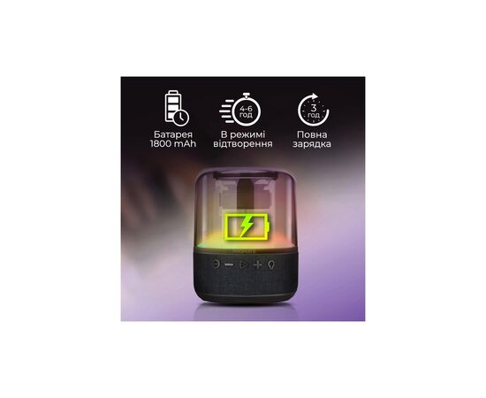 Акустическая система Promate Glitz-L Black (glitz-l.black), изображение 5 Акустическая система Promate Glitz-L Black (glitz-l.black), изображение 5