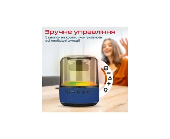 Акустическая система Promate Glitz-L Blue (glitz-l.blue), изображение 7 Акустическая система Promate Glitz-L Blue (glitz-l.blue), изображение 7