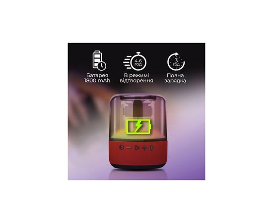Акустическая система Promate Glitz-L Red (glitz-l.red), изображение 5 Акустическая система Promate Glitz-L Red (glitz-l.red), изображение 5