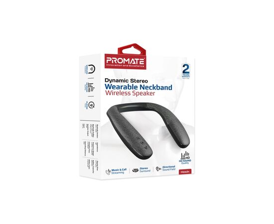 Акустическая система Promate Hook Black (hook.black), изображение 2 Акустическая система Promate Hook Black (hook.black), изображение 2